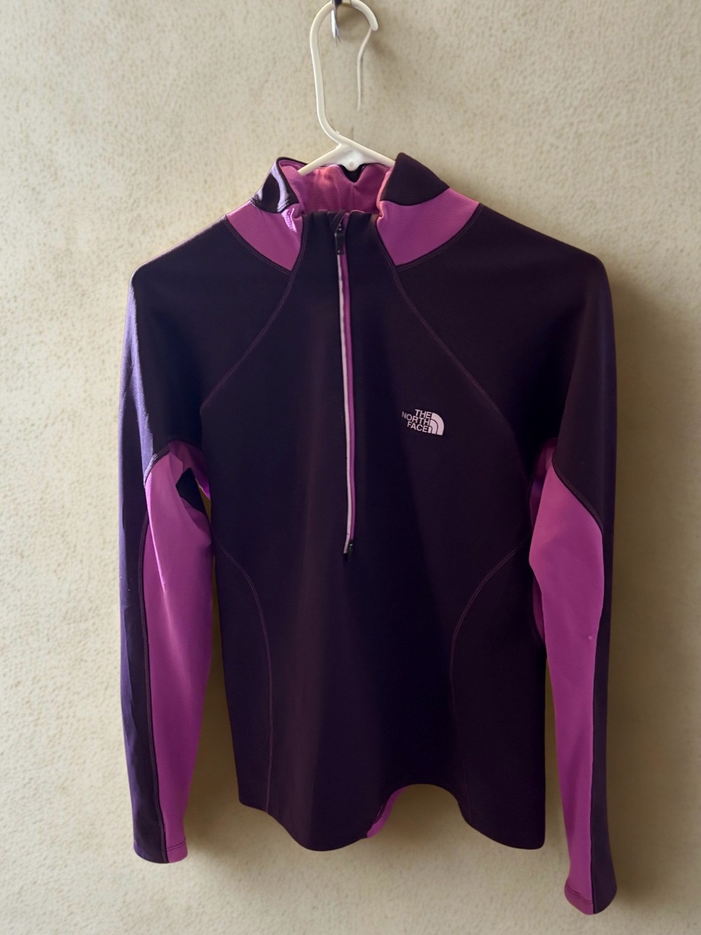 The North Face Purple Women's Pullover with White Logo